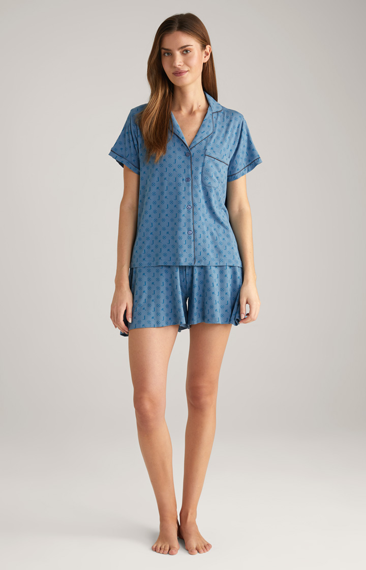Loungewear Shirt in Ocean Blue