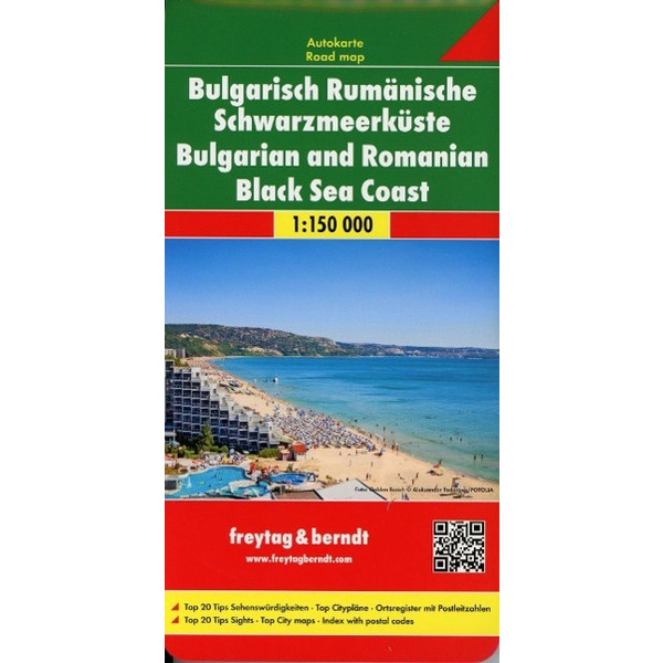 FuB Bulgarisch Rumänische Schwarzmeerküste 1 : 150 000 - Straßenkarte