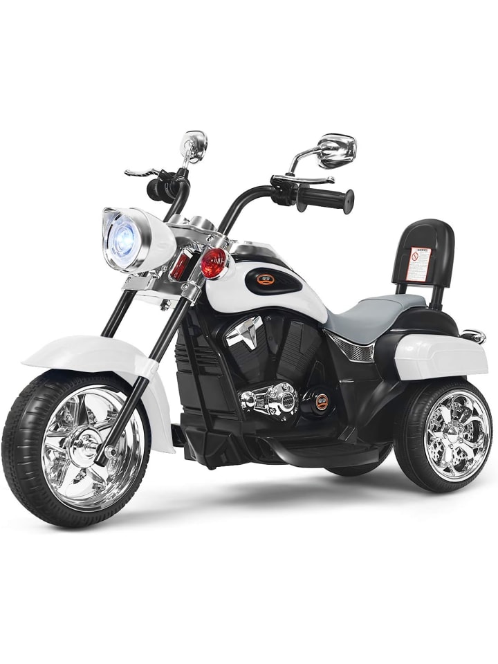 COSTWAY 6V Elektro Motorrad in Weiß günstig kaufen 91 cm