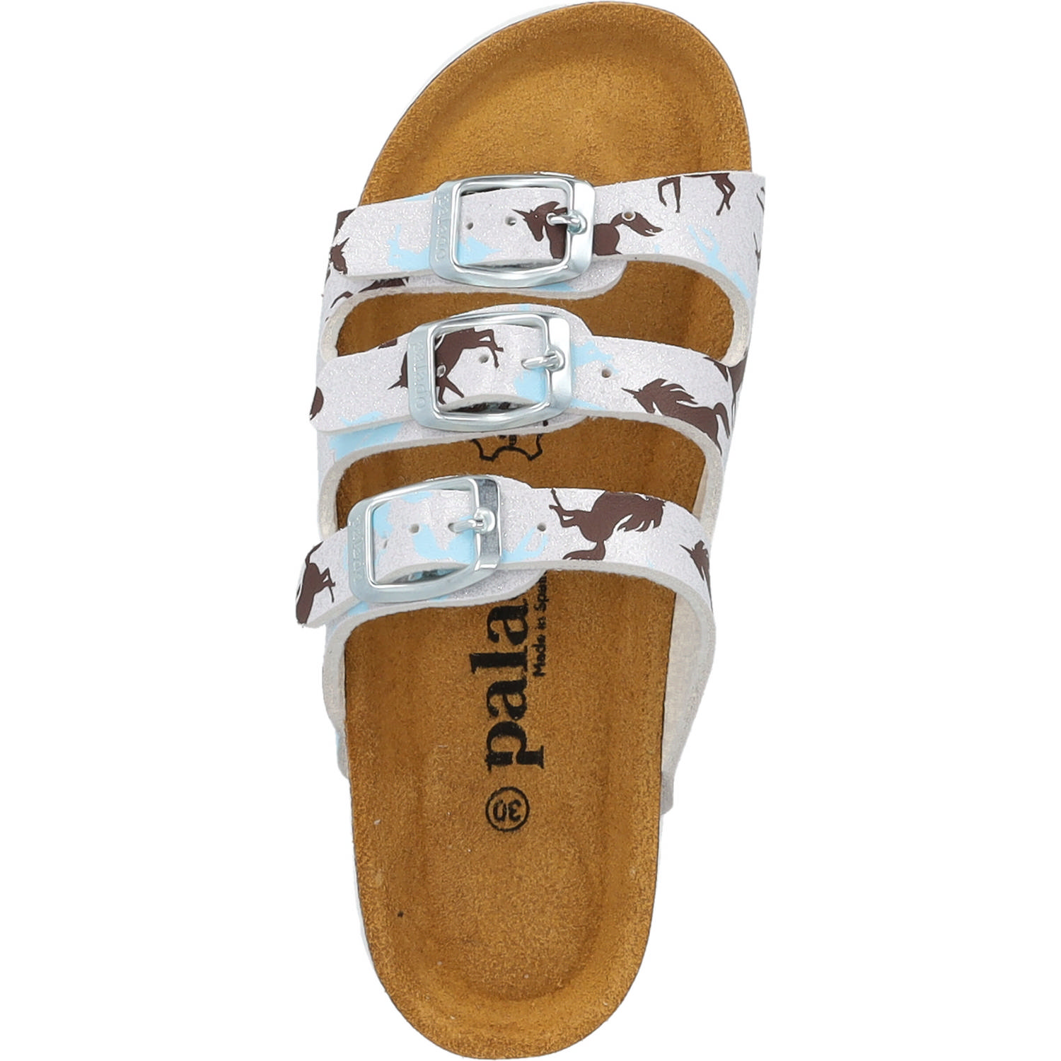 Palado Kids Capri G Print, Pantoletten, Kinder, Weiß Unicorn