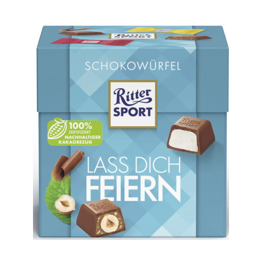 Ritter Sport Schokowürfel Lass Dich Feiern 176G