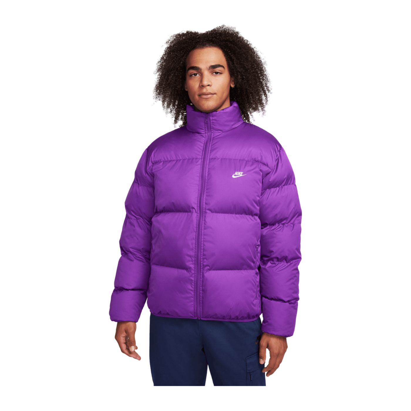 Nike Club Puffer Jacke Lila F507