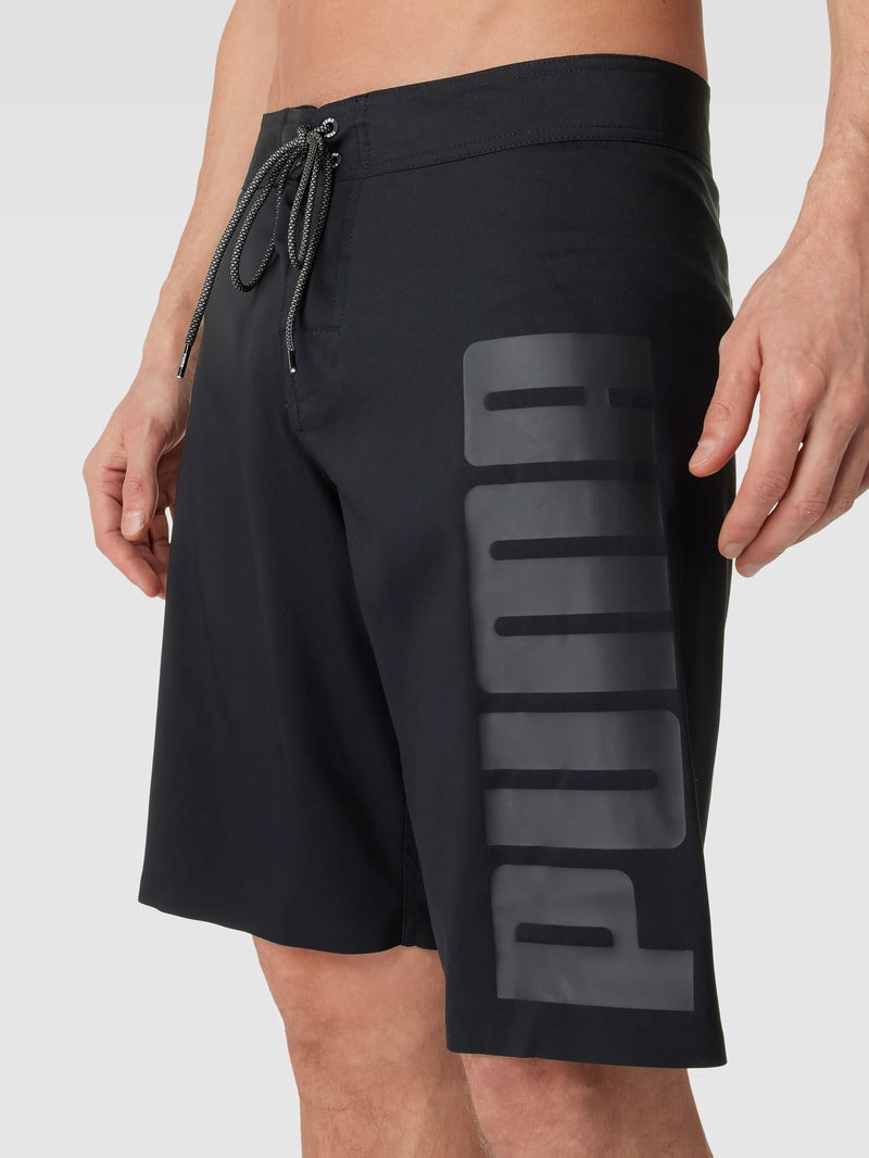 Badehose mit Schnürverschluss in schwarz