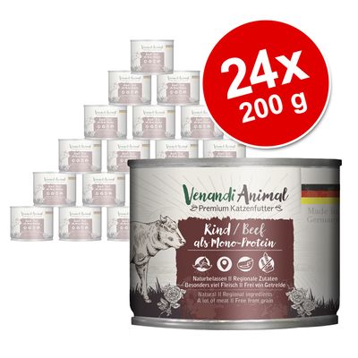 Sparpaket Venandi Animal Monoprotein 24 x 200 g