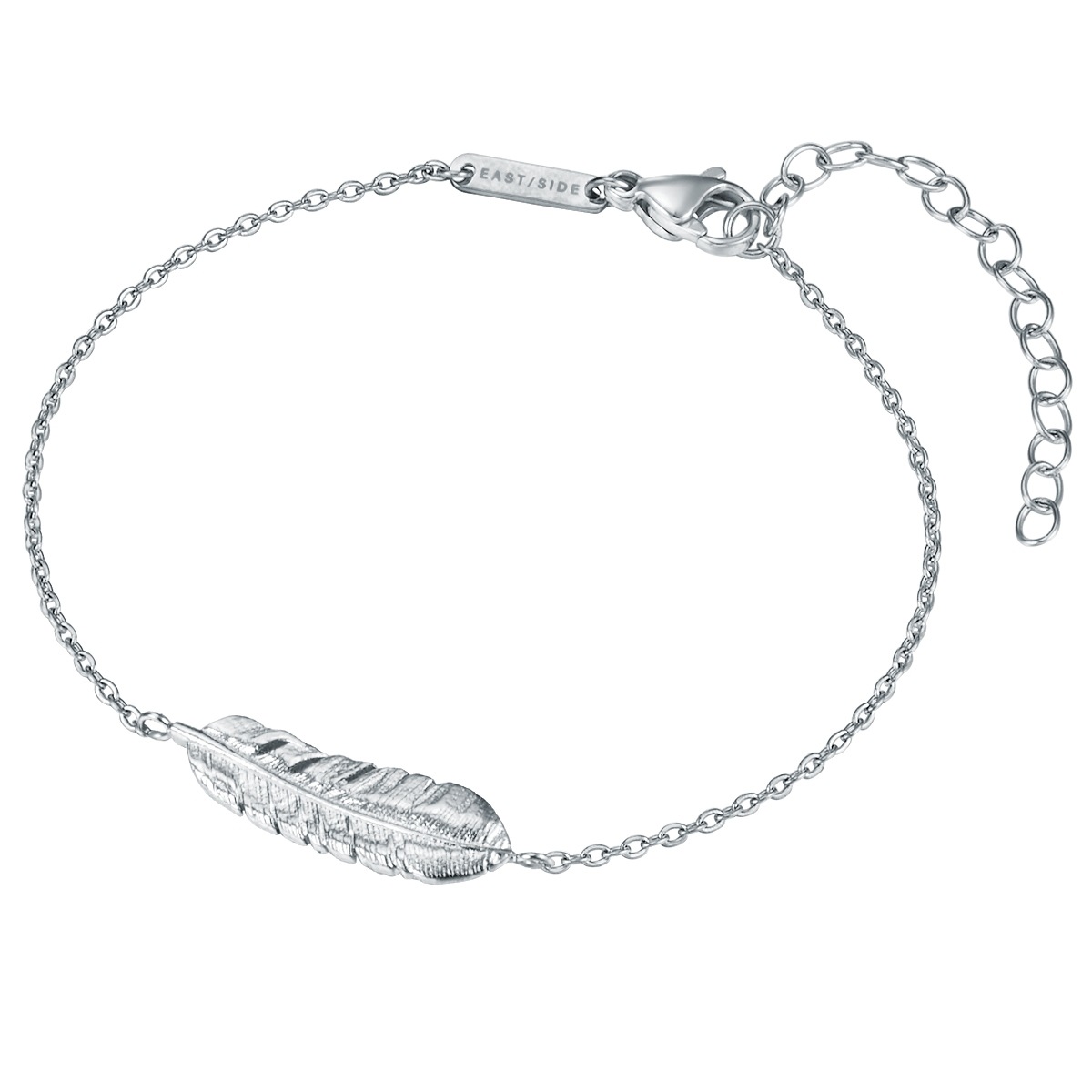 Armband Feder Edelstahl in Silber