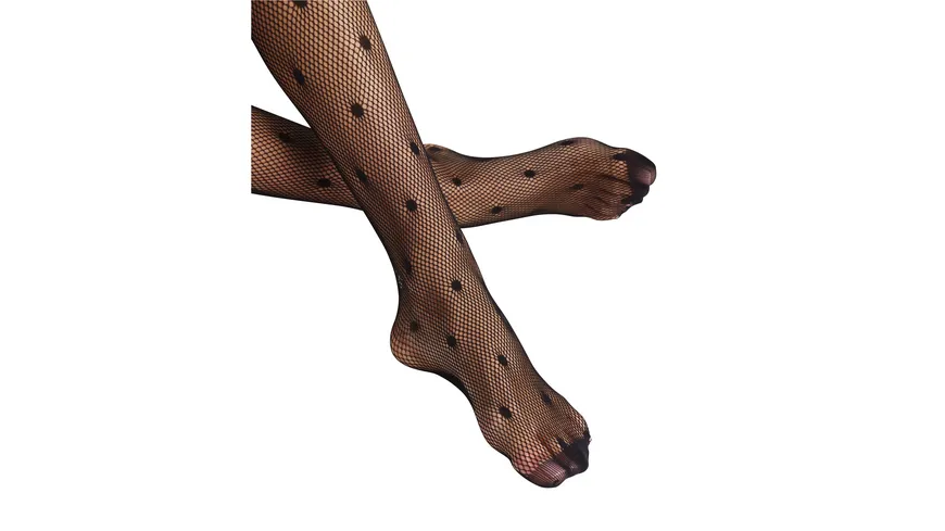 FALKE Damen Halterlose Strümpfe Lingerie Dot Stay ups schwarz
