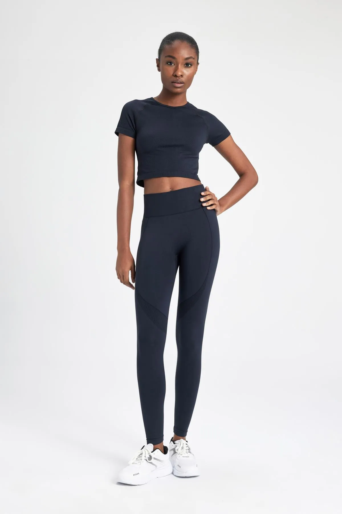 DeFacto  Sport-Leggings - Schwarz - Mittlerer Bund