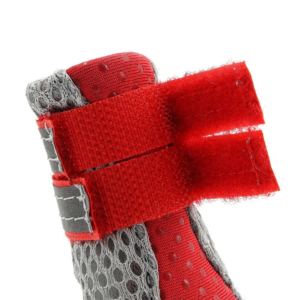 LAPA HOME Pfotenschutz Rutschfeste Hundeschuhe Outdoor Atmungsaktiv Hundestiefel mit Velcro, (4-tlg), Verschleißfest Sport Pfotenschützer für kleine & mittlere Hunde