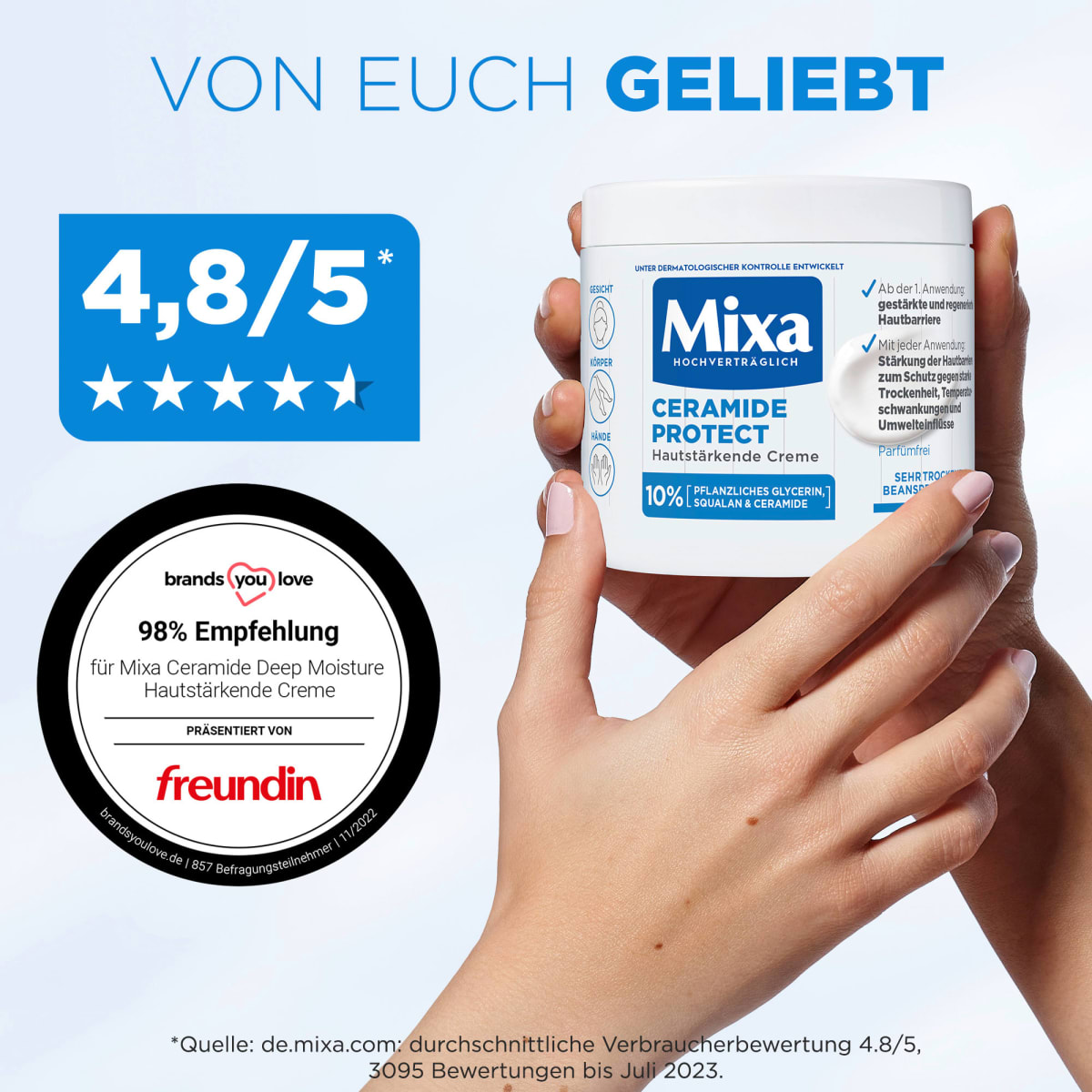 Pflegecreme Ceramide Protect, 400 ml