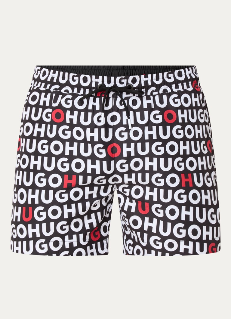 Calção de banho HUGO BOSS Tortuga com bolsos laterais e estampa com o logotipo.
