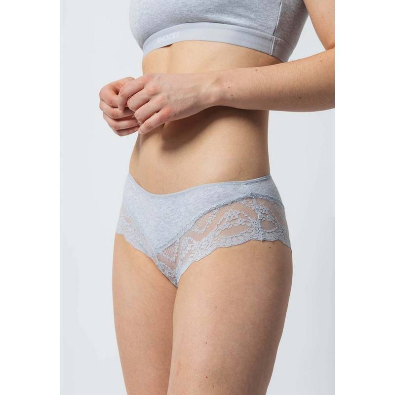 Snocks Hipster mit Spitze aus Bio-Baumwolle Unterhose Damen