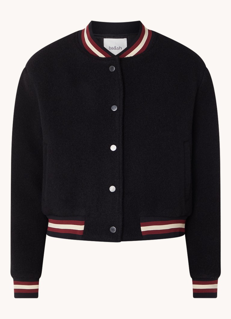 ba&sh Hugh wool bomber jacket with side pockets