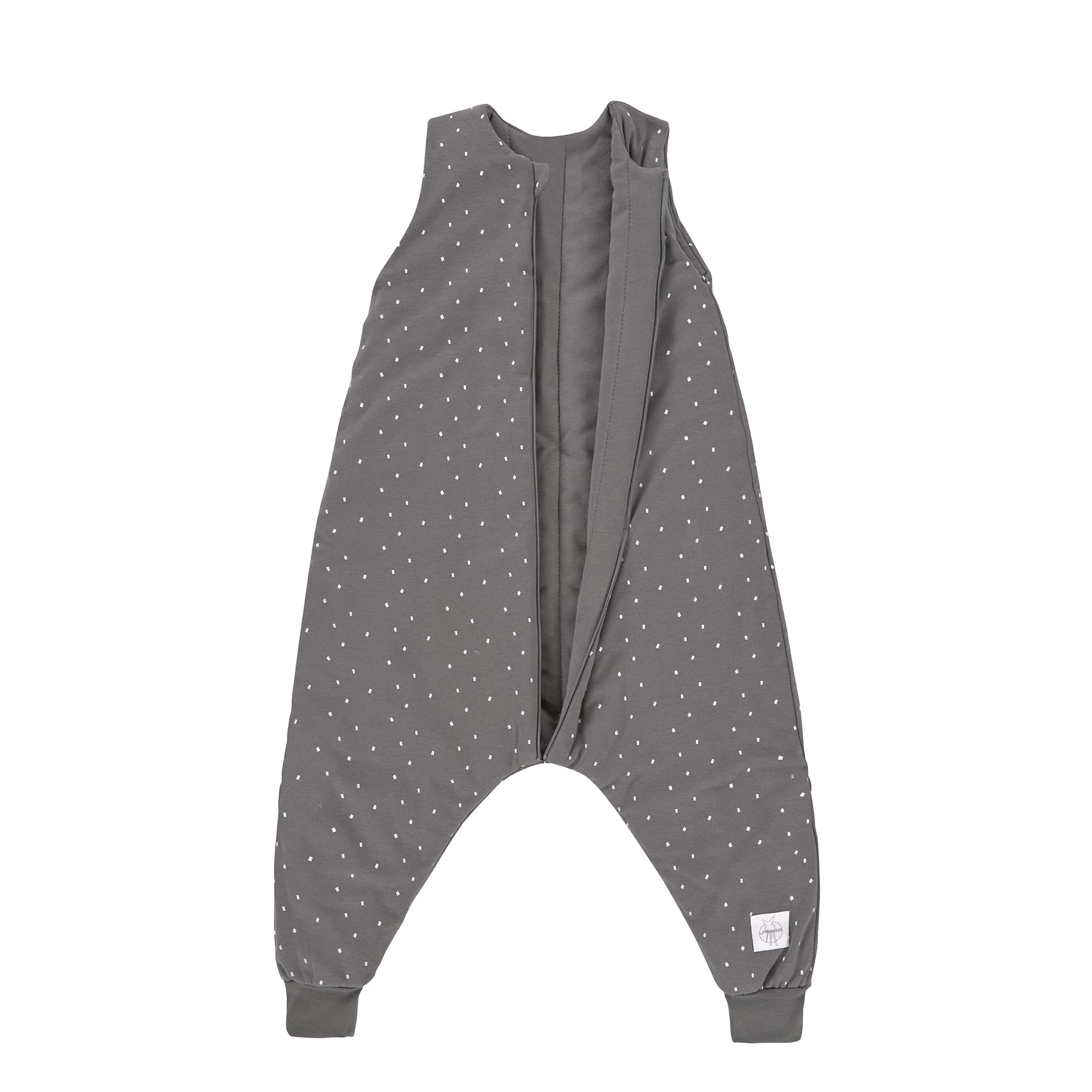 Kinder Schlafoverall 2,5 TOG, Spots, Anthrazit