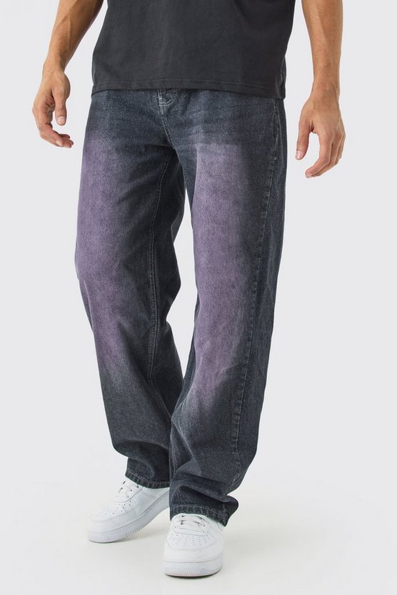 Lockere Jeans in Grau