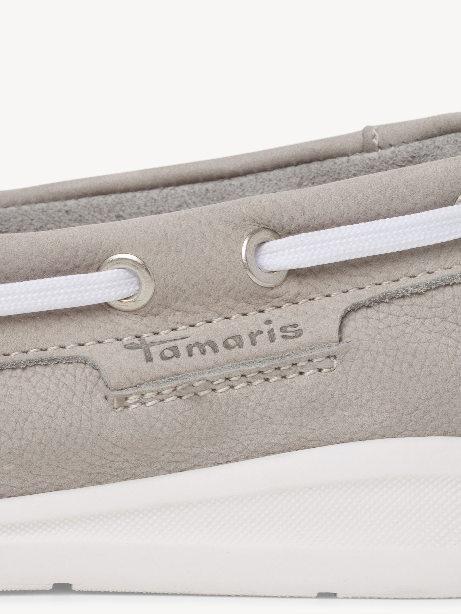 Mocassin en cuir - gris