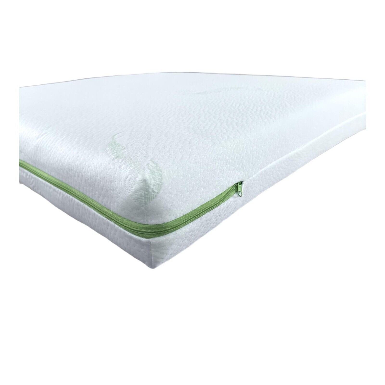 Babymatratze Matratze 120x60x6cm Aloe Vera - Bezug Schaumstoffmatratze Baby, Dedstore-Baby, 6 cm hoch, (Set, 1-tlg)