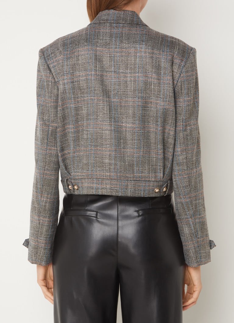 Jachetă scurtă Aaiko Inez din tweed și lurex.