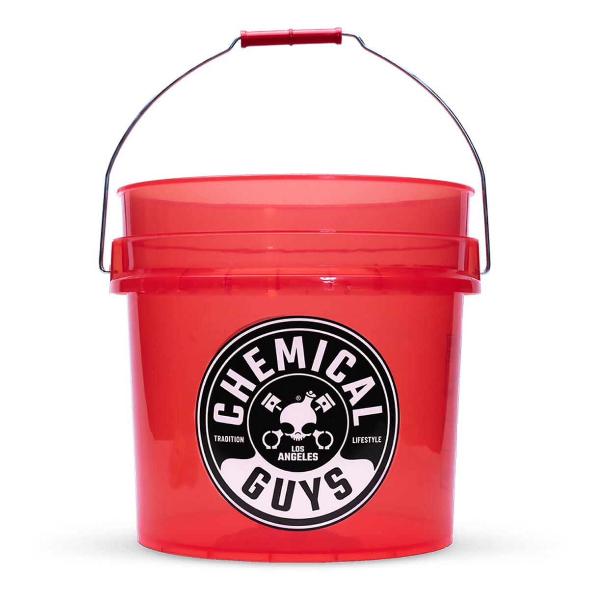 Chemical Guys 4,5-Gallonen-Wascheimer Rot mit Logo