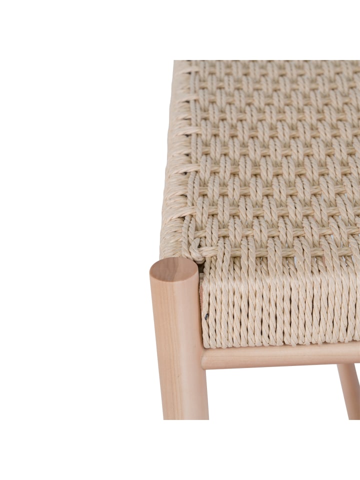 House Nordic Bank ABANO Holz mit geflochtener Sitzfläche 80 cm günstig kaufen onesize