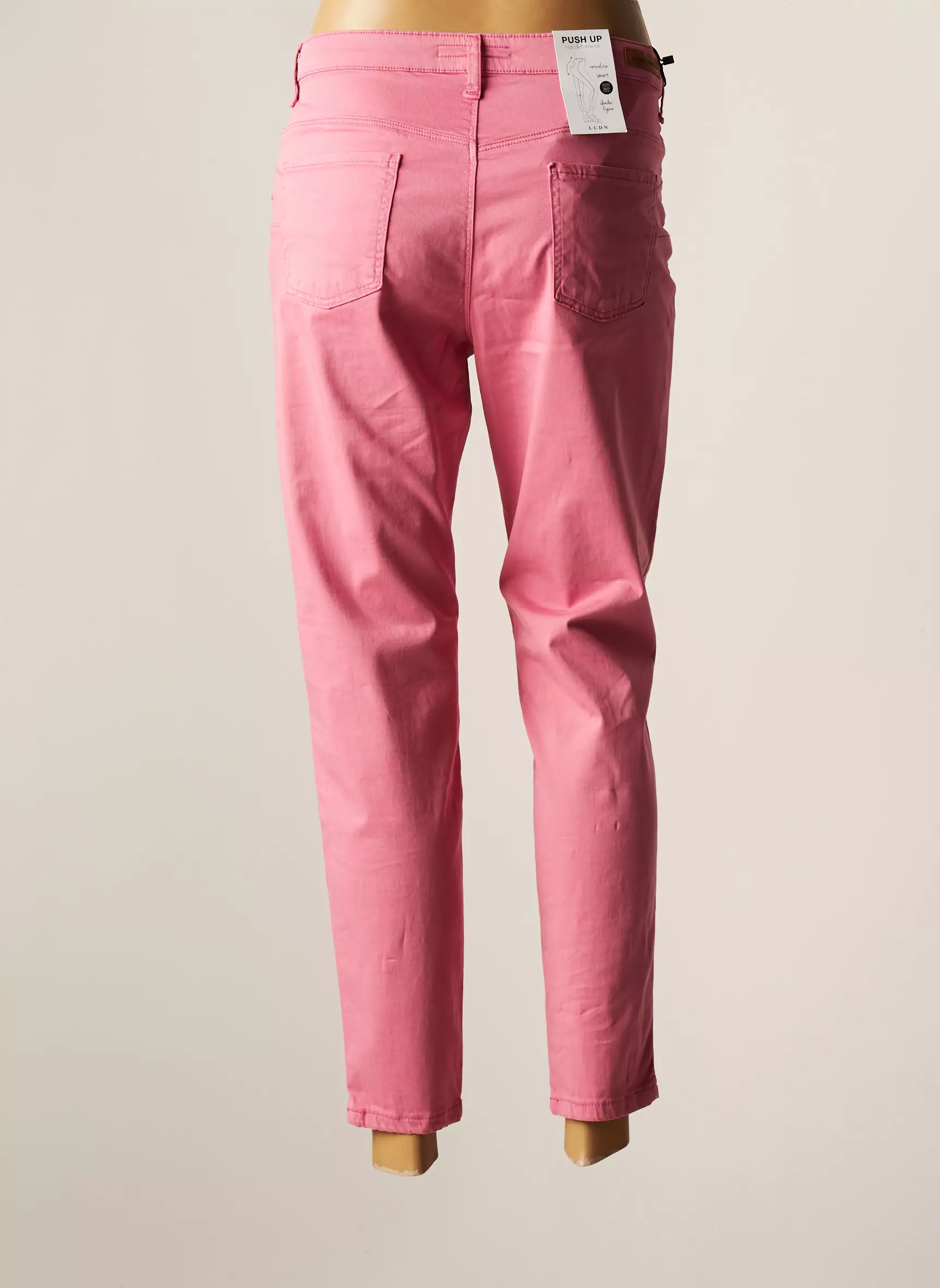 Lcdn Pantalons Slim Femme couleur rose