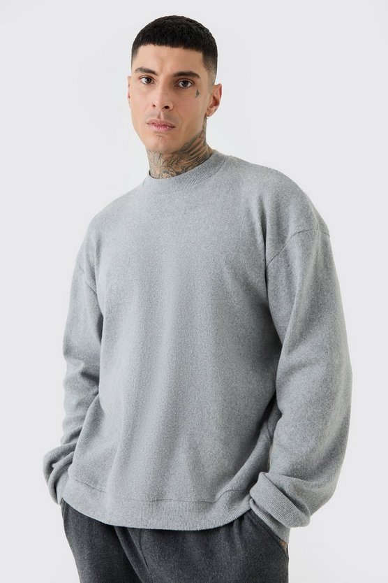 Tall geripptes Oversize Ottoman Sweatshirt