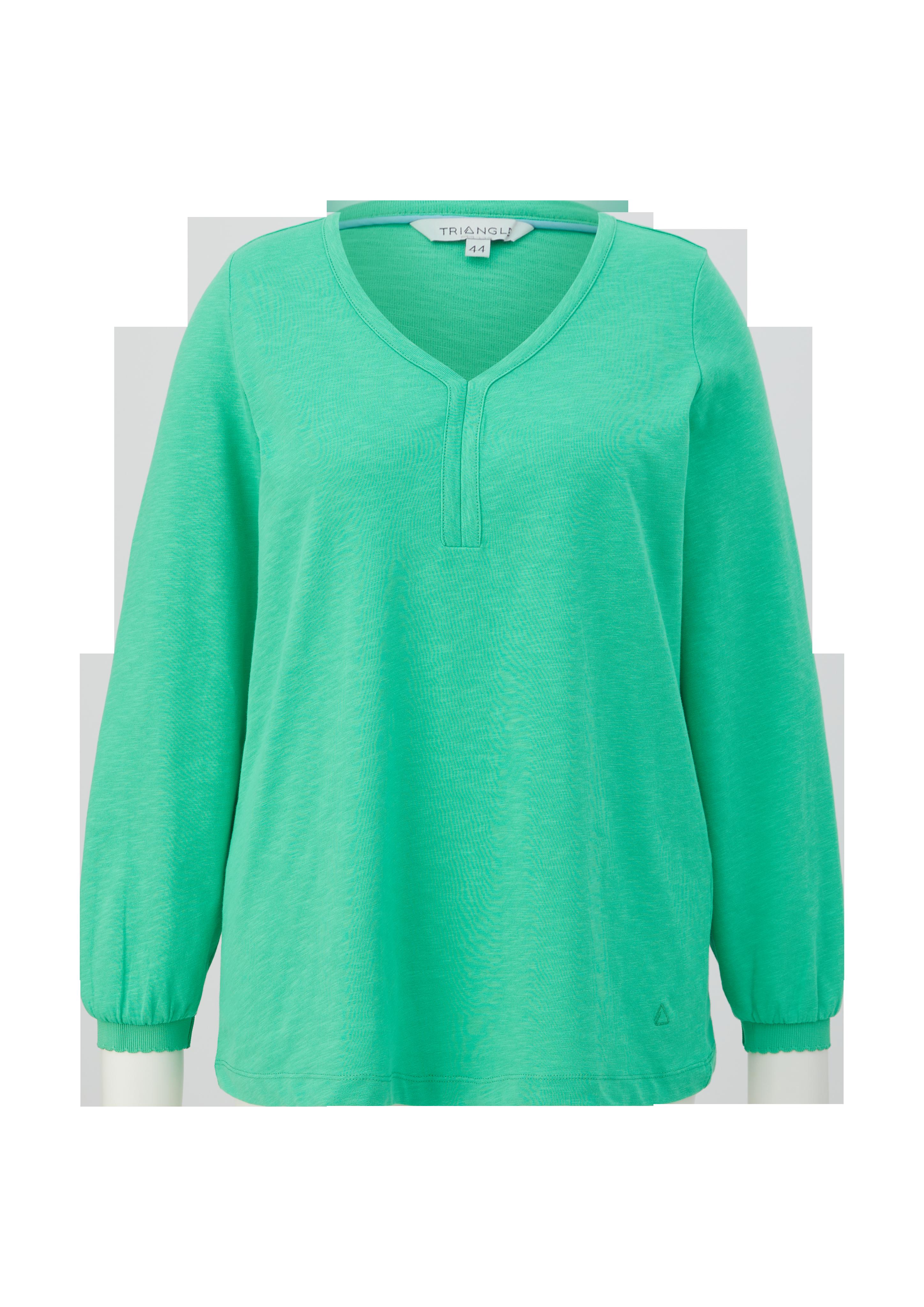 Longsleeve mit Flammgarnstruktur  2139156-7588
