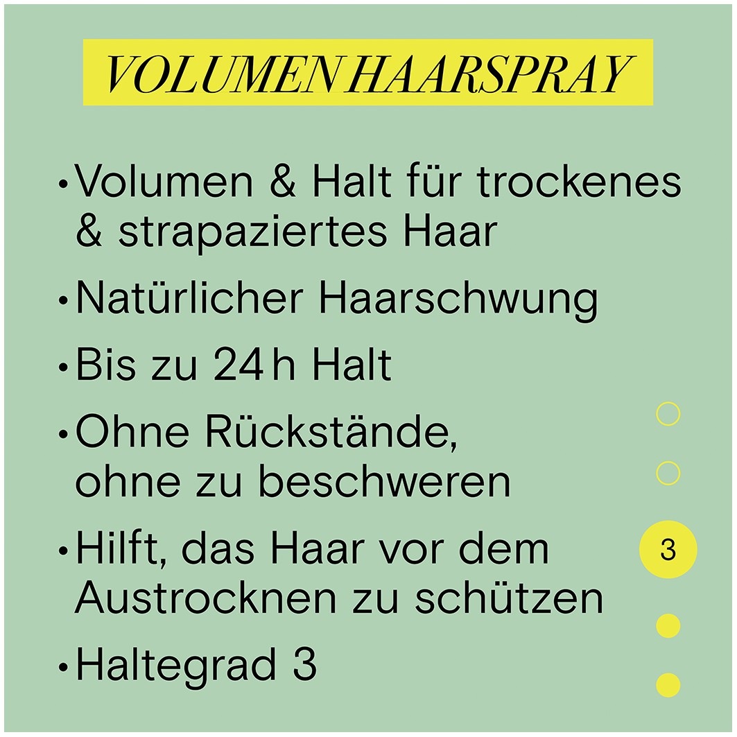 Volumen Für trockenes Haar Halt 3