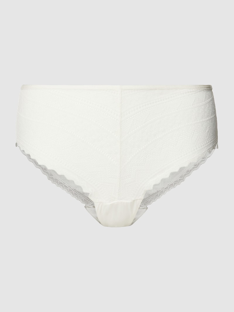 Pants mit Spitzenbesatz Modell 'EVERYDAY LACE' in weiß