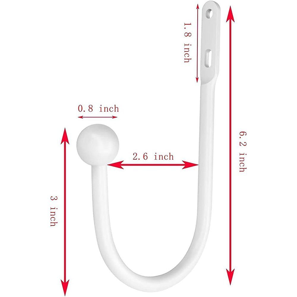 Dekoklammer für Raffhalter 2 × Metall-Vorhang-Raffhalter, Vorhang-Raffhalter, Vorhang-Raffhalter, Zimtky