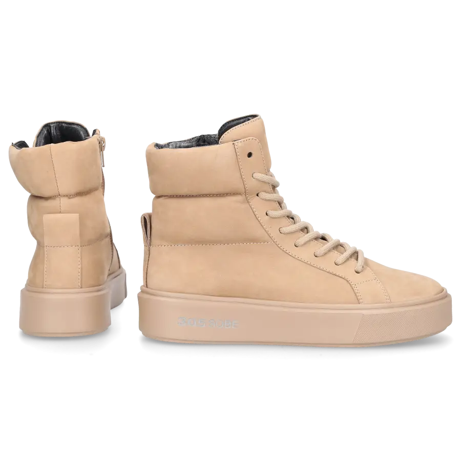 305 SOBE - Sneaker high NEAL Nubukleder - beige
