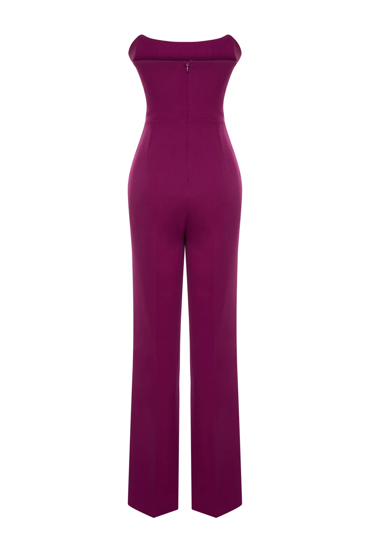 Trendyol Collection  Pflaumenfarbener gewebter Jumpsuit mit Korsettdetail TPRSS24TU00002
