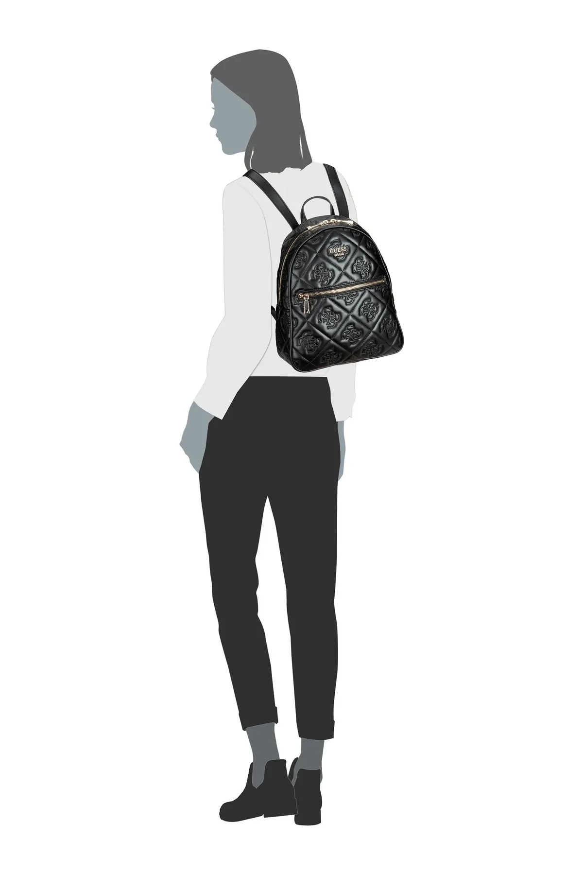 Guess  Rucksack - Schwarz - Unifarben