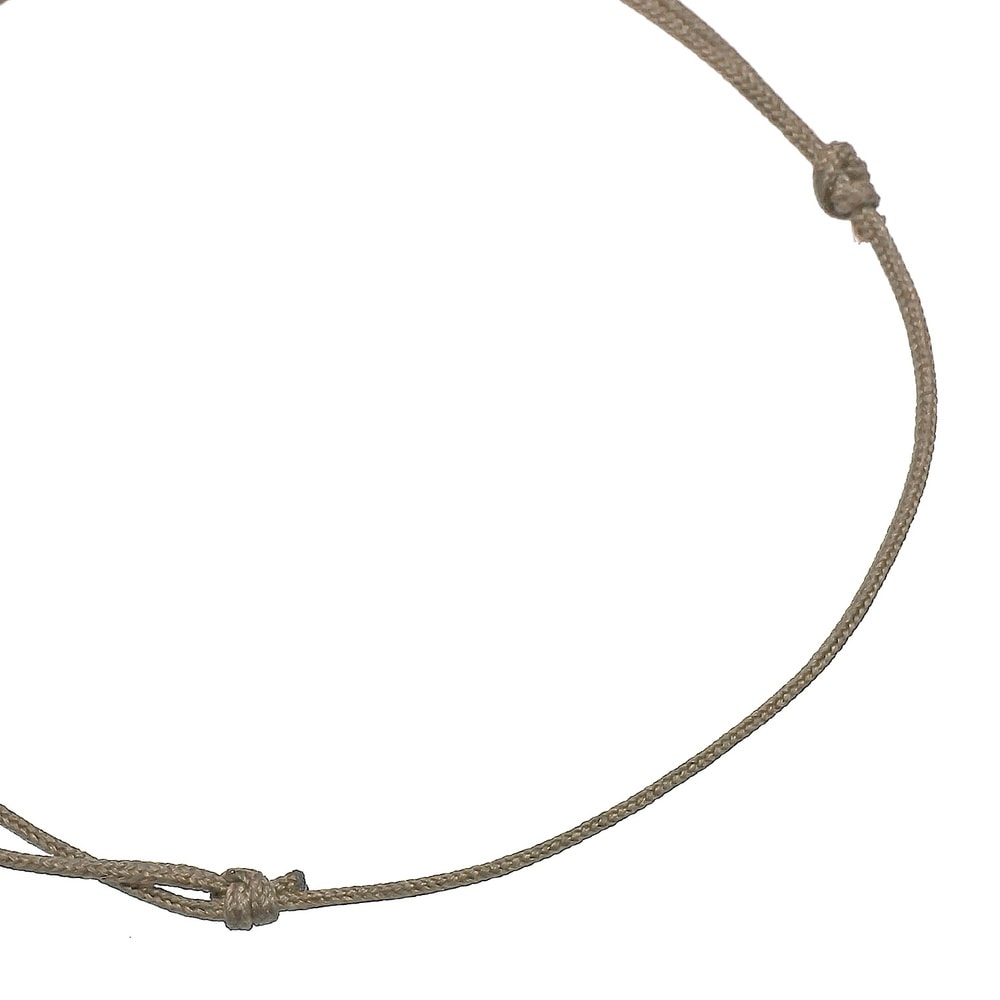 Elli Elli Bracelet Geo Cercle Nylon Bracelet Femme  Plaqué Or Argent (925/1000) Bracelet