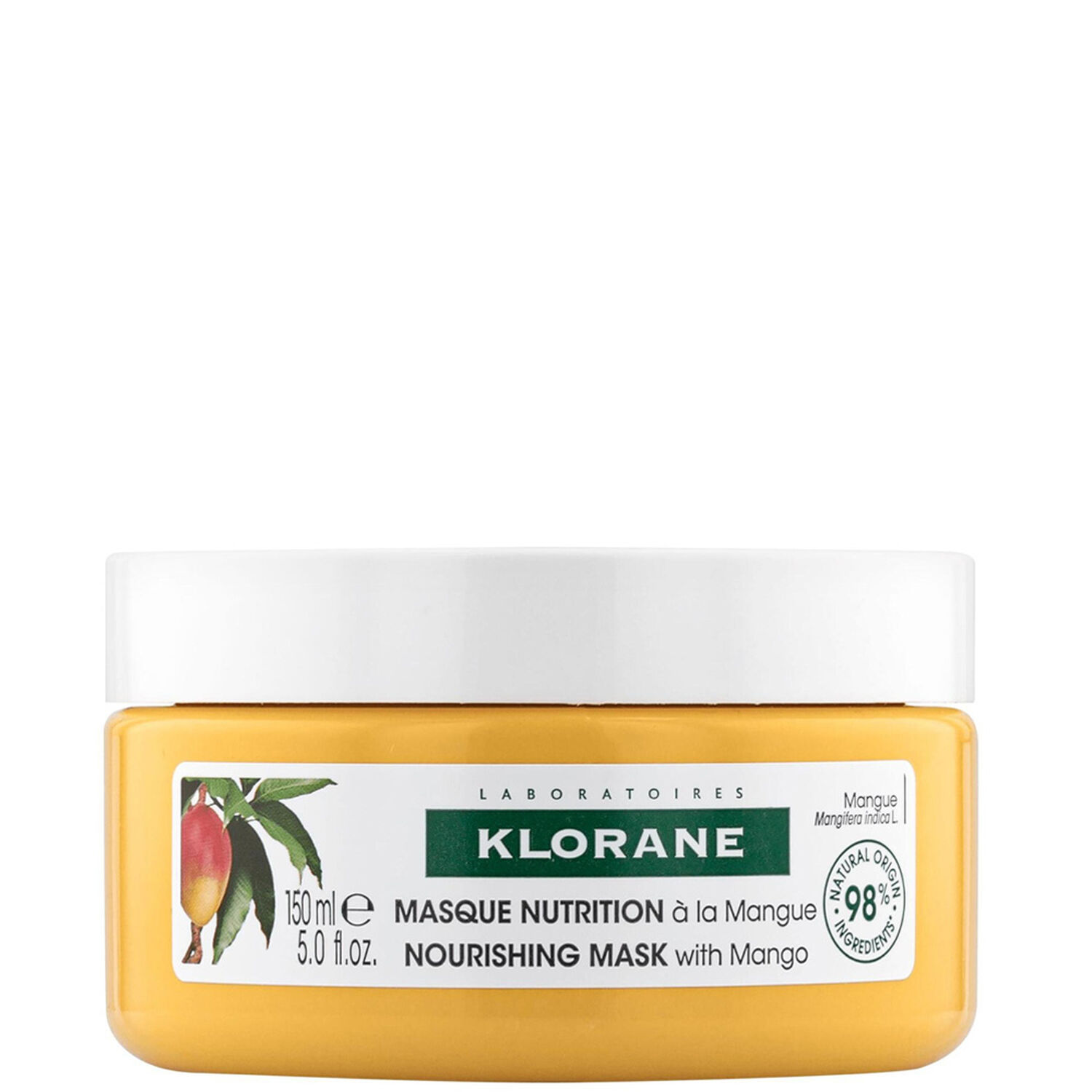 Klorane Masque Nutrition Au Beurre de Mangue - Cheveux secs - 150 ml