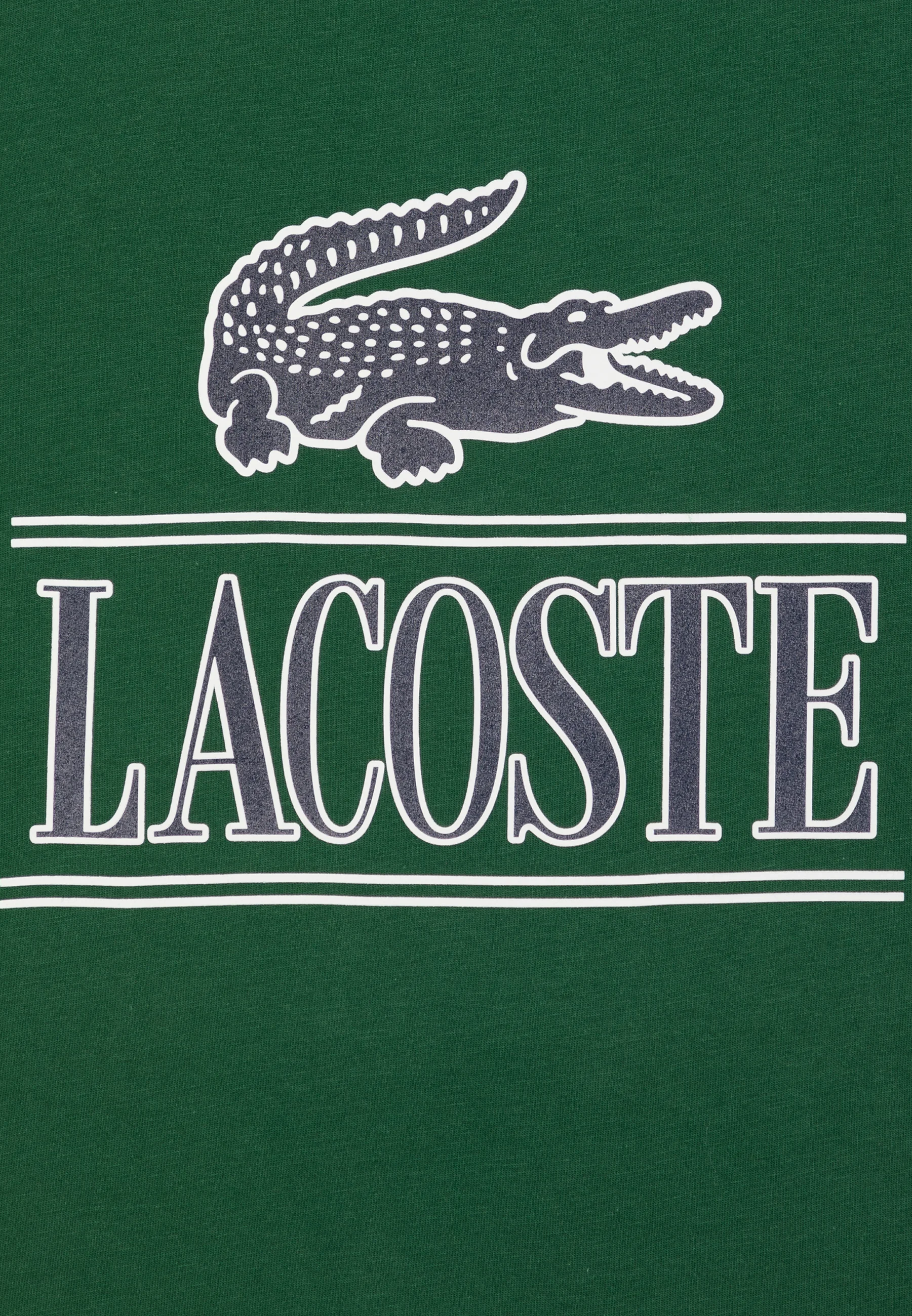 Lacoste TEE BIG CROCO AND SCRIPT - Camiseta con estampado