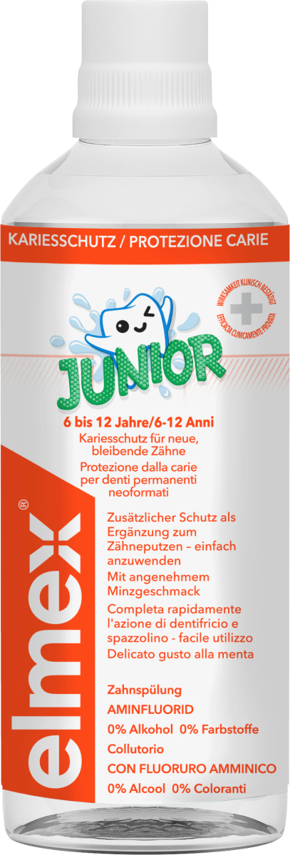 Mundspülung Kariesschutz Junior, 6 bis 12 Jahren, 400 ml