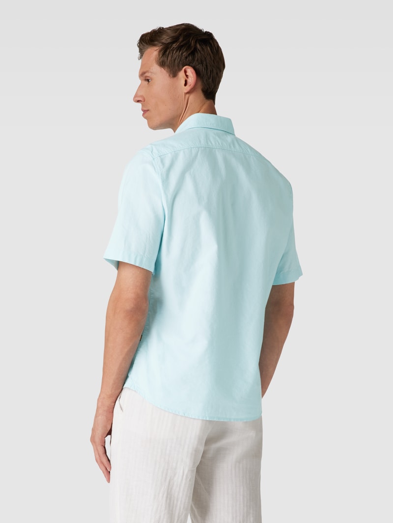 Regular Fit Freizeithemd mit Label-Stitching Modell 'Rash' in mint