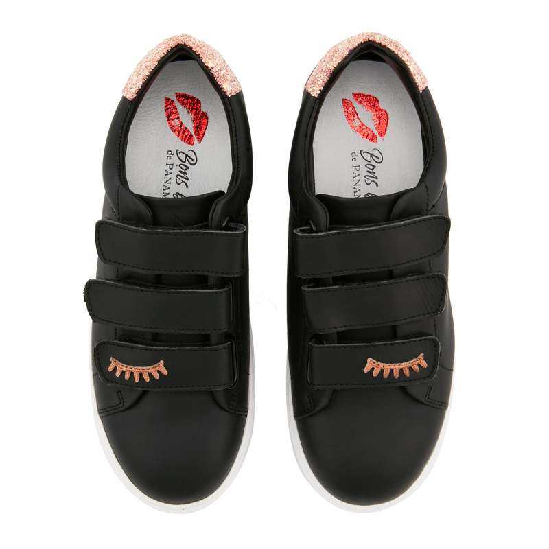 Baskets en cuir Edith dreamer noir