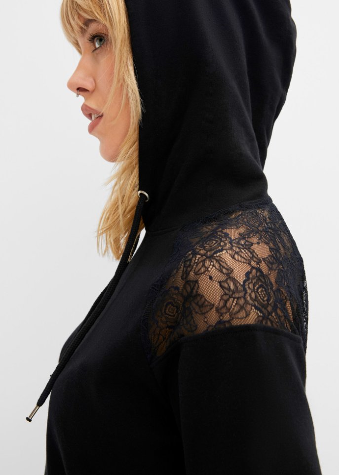 Sweatshirt mit Spitze