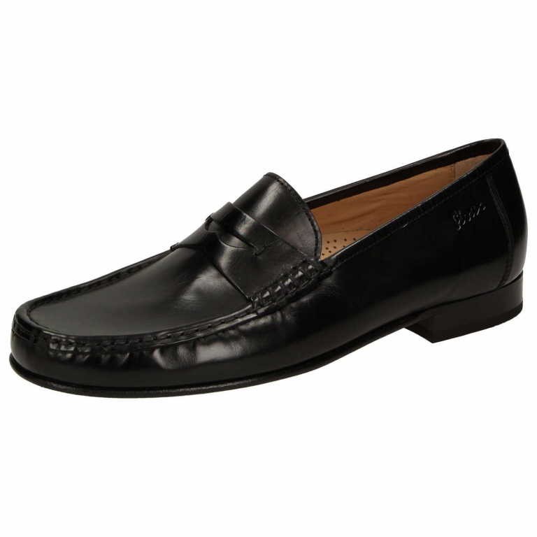 SIOUX Komfort Slipper schwarz