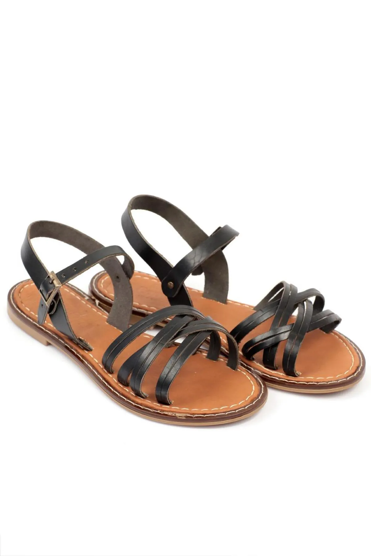 Capone Outfitters  Capone 830 Damen-Bodrum-Sandalen aus echtem Leder