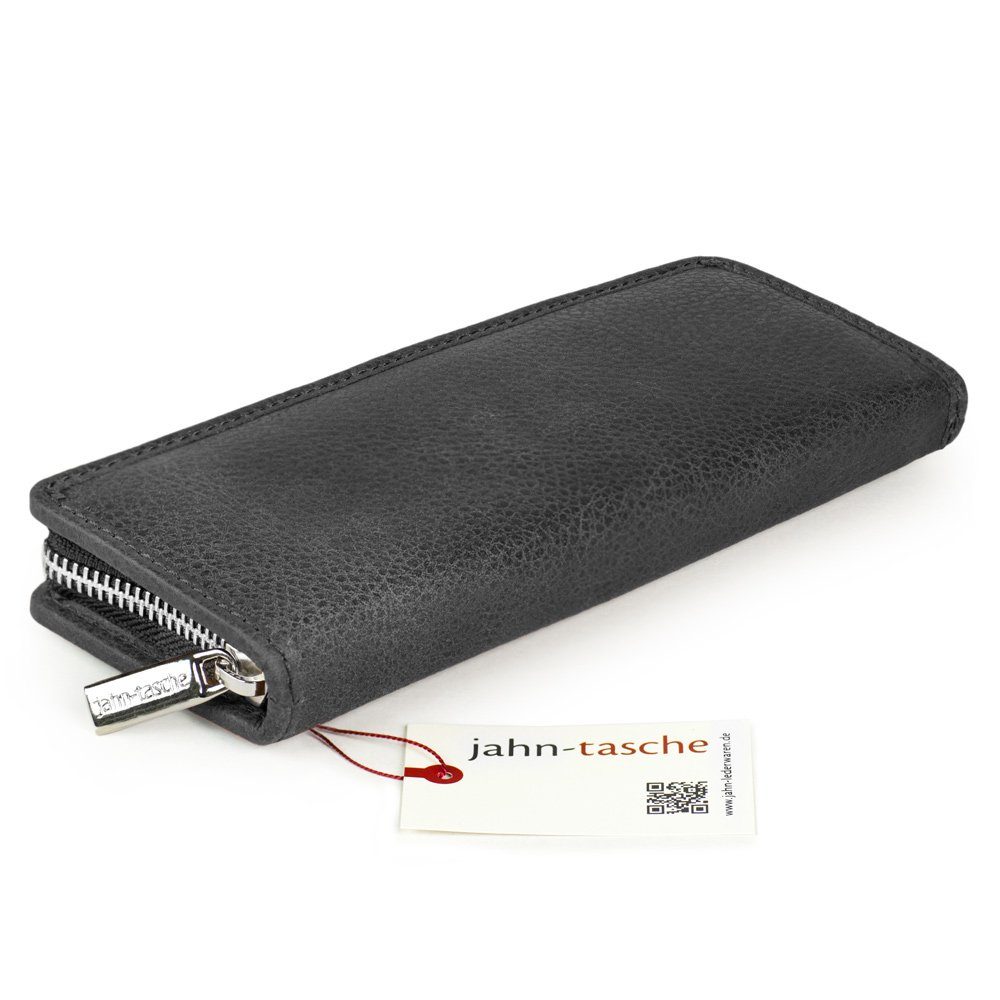 Jahn-Tasche Pencilbag Kleines Federmäppchen Stifte-Etui Gr. M Leder Schwarz, Jahn-Tasche 012