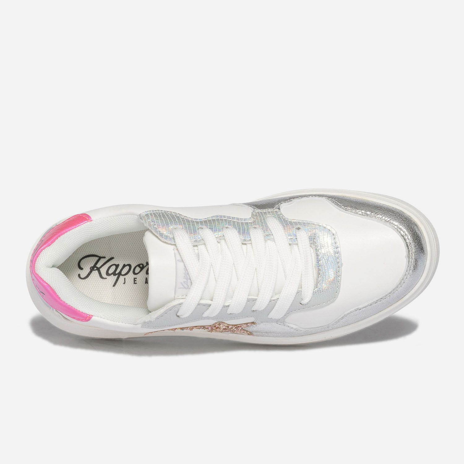 Tennis KAPORAL blanche à étoile pailletée cuivrée