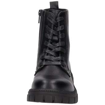 Puccetti Schnür Boots in schwarz