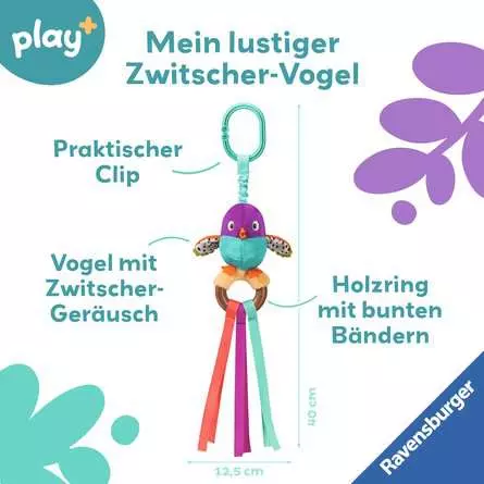 Play+ Zwitscher-Vogel - Babyspielzeug ab 0 Monaten