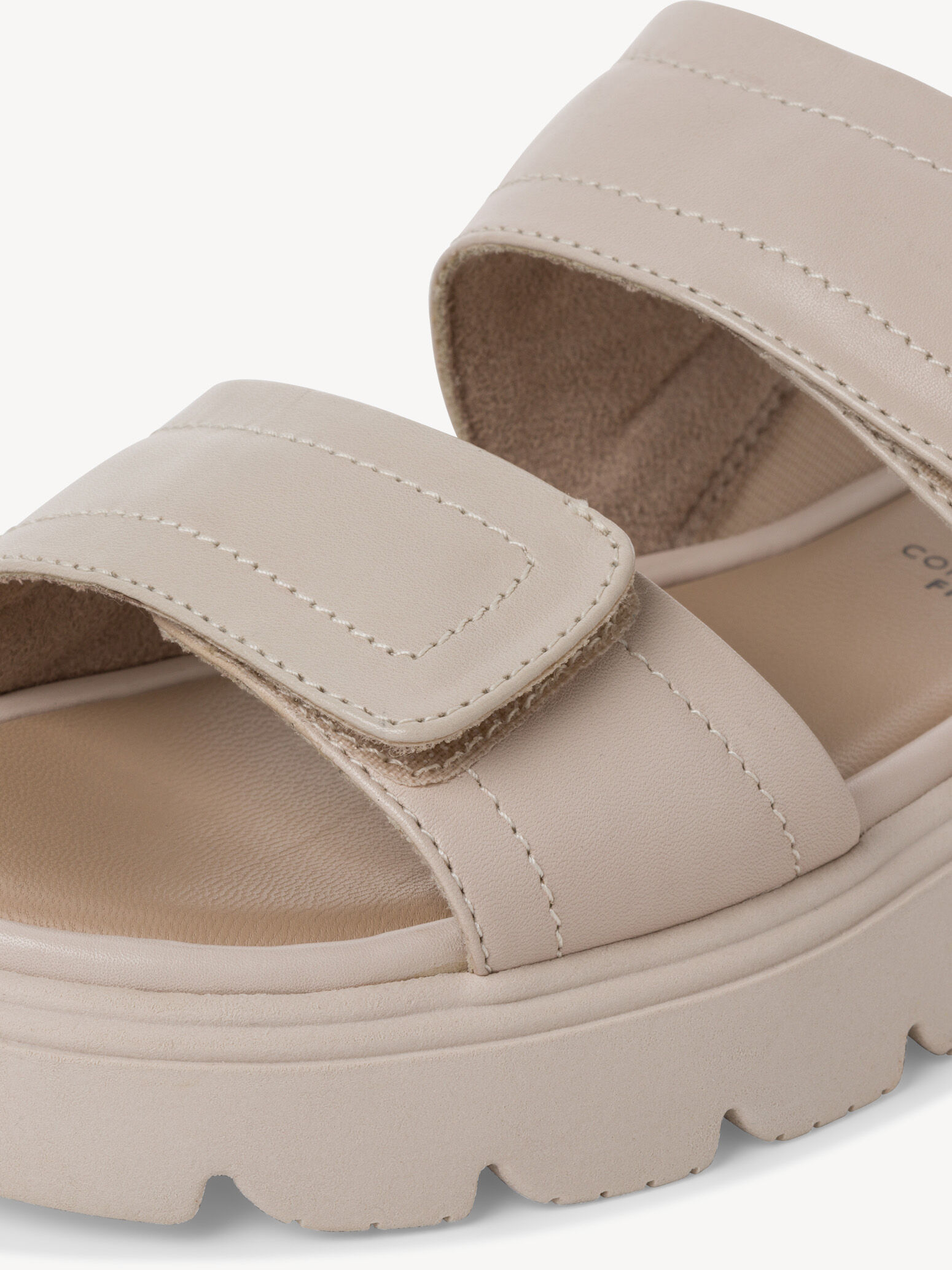 Mule en cuir - blanc