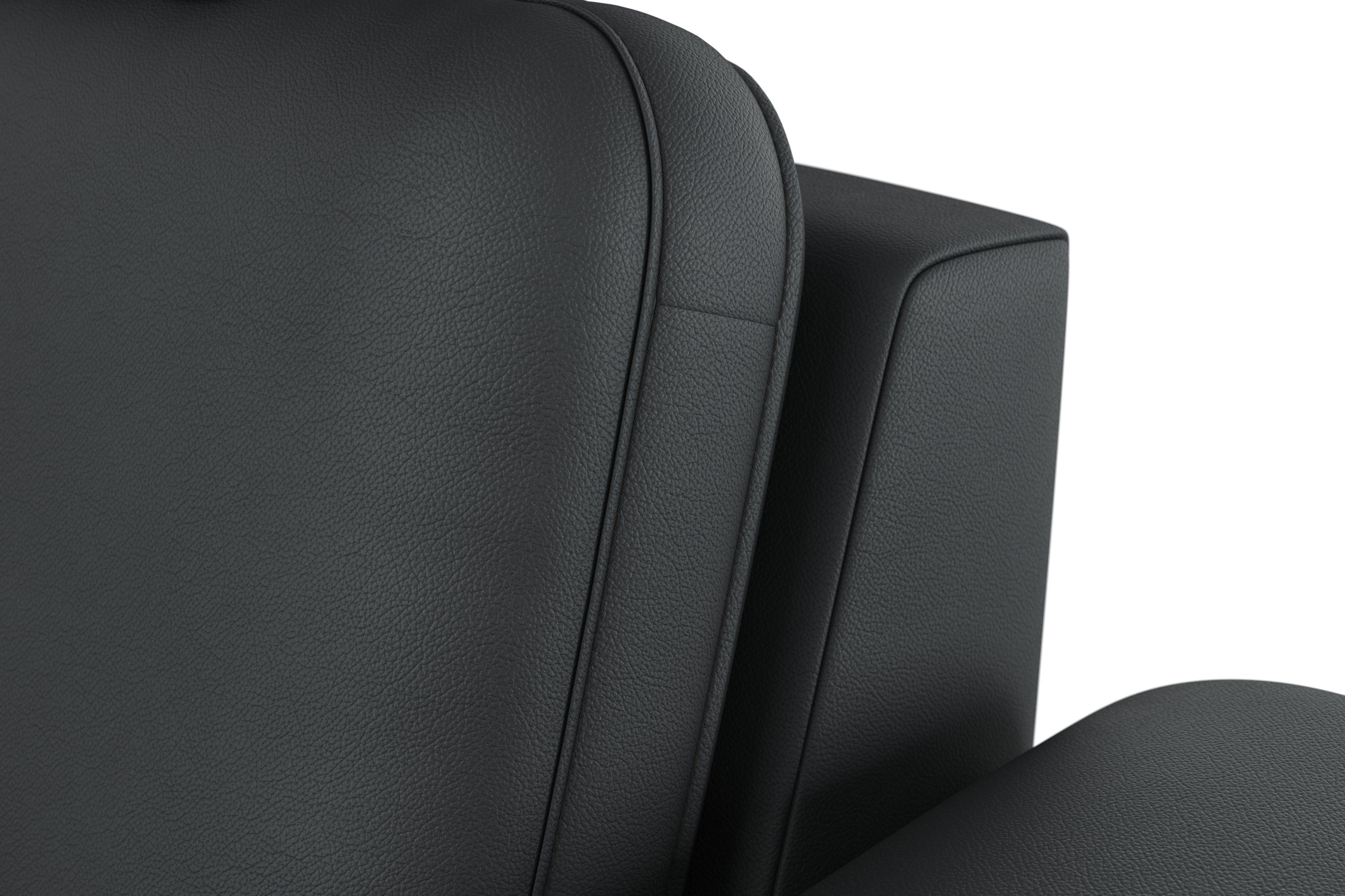 sit&more Ecksofa Bendigo, inklusive Sitztiefenverstellung, Bodenfreiheit 15 cm, in 2 Fußfarben