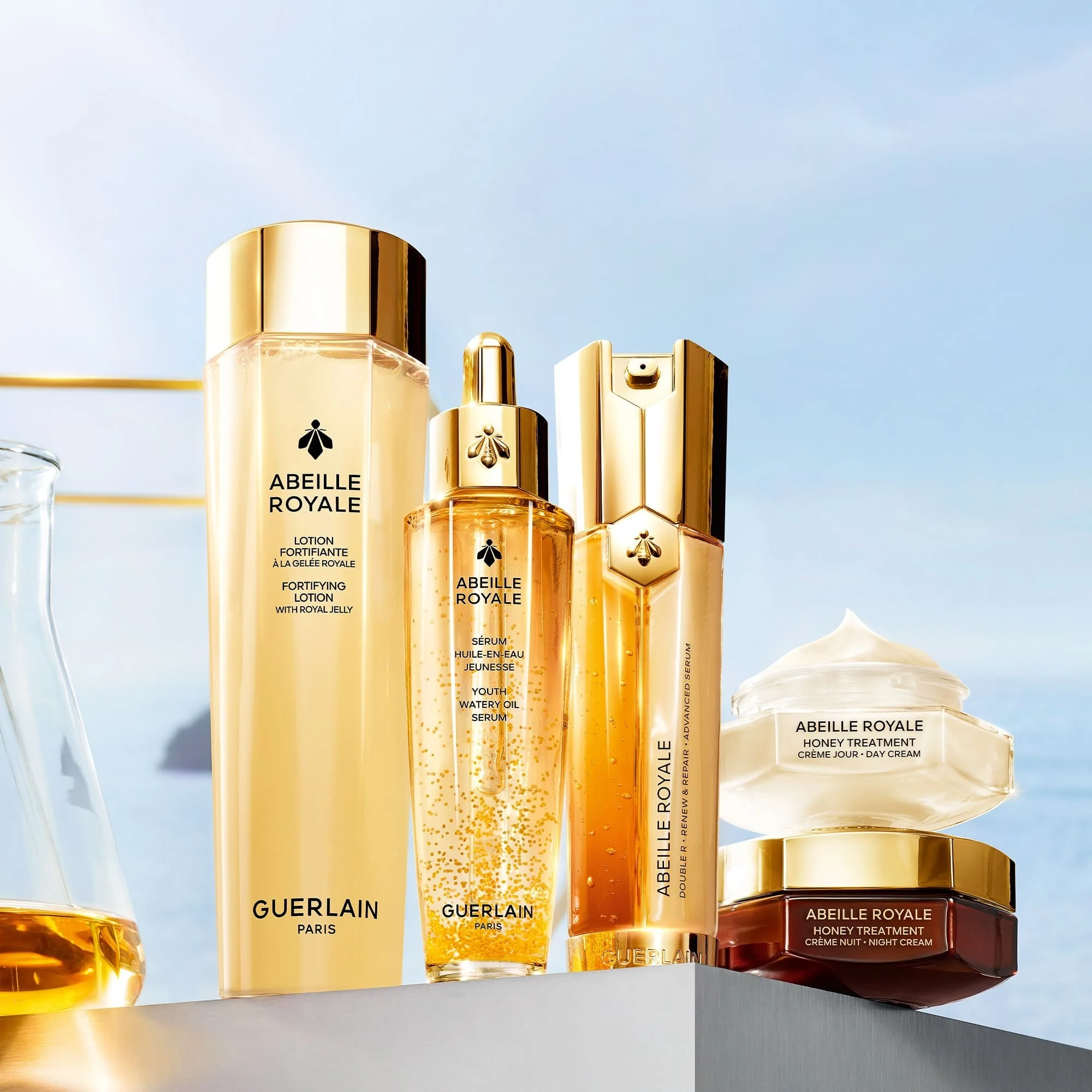 Abeille Royale Anti-Aging Ritual Abeille Royale Honey Treatment Dnevna krema - Set protiv bora, Dnevna krema protiv bora, Serum za lice protiv bora, Vrećica