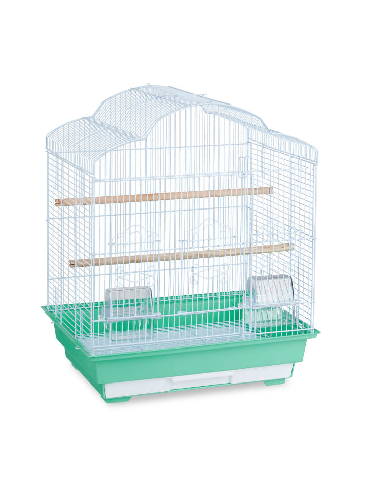 relaxdays Vogelkäfig in Grün - (B)46,5 x (H)56,5 x (T)35,5 cm günstig kaufen onesize