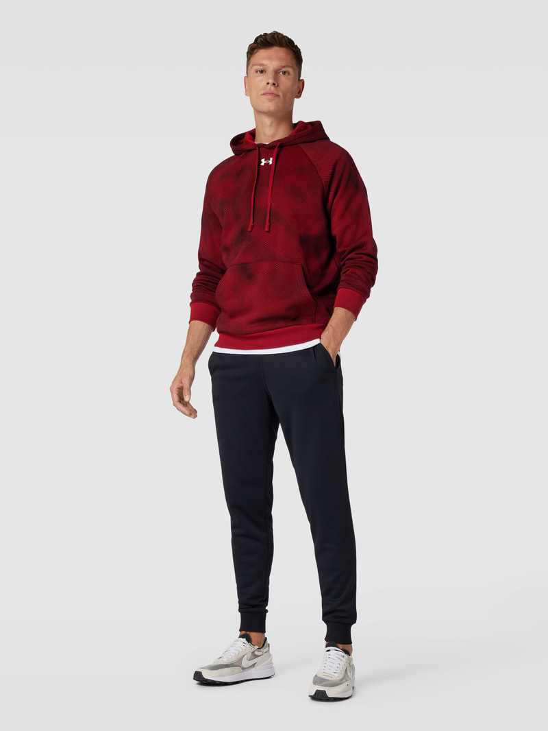 Hoodie mit Kapuze in bordeaux rot